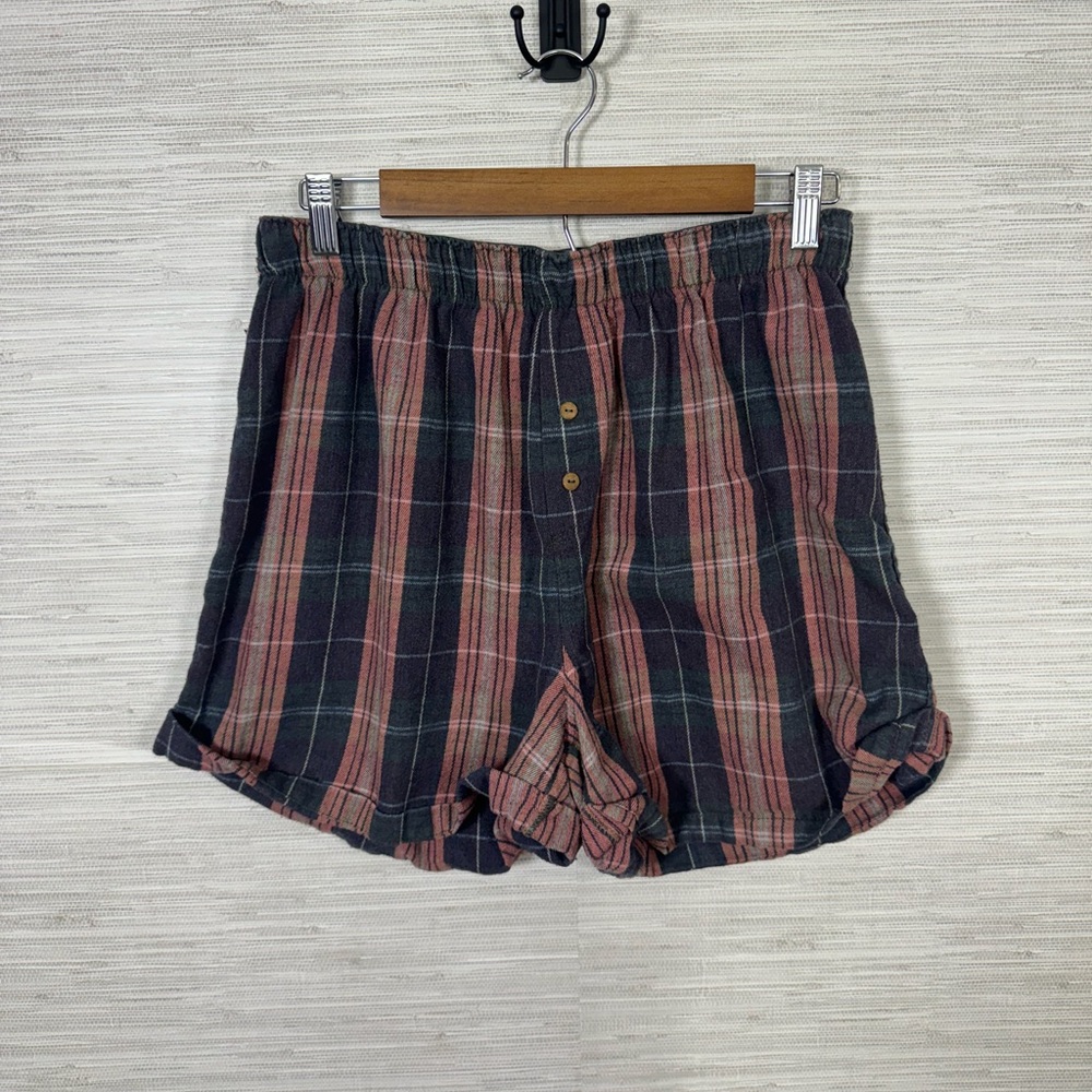 Intimately by Free People Plaid Sunday Morning Lounge Shorts
